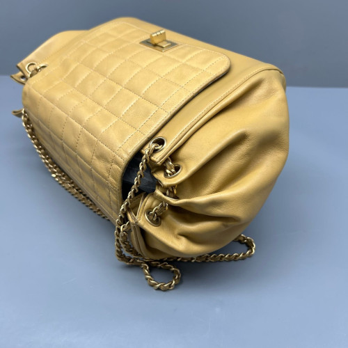 Chanel Shoulder Bag Calfskin Natural Tan Chanel Shoulder Bag Calfskin Natural Tan
