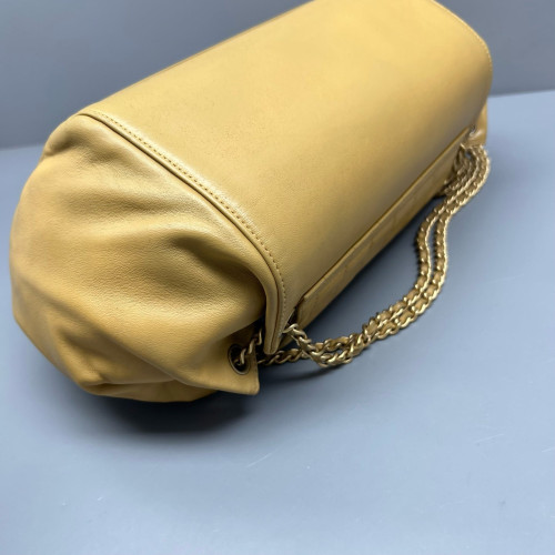 Chanel Shoulder Bag Calfskin Natural Tan Chanel Shoulder Bag Calfskin Natural Tan