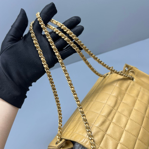 Chanel Shoulder Bag Calfskin Natural Tan Chanel Shoulder Bag Calfskin Natural Tan