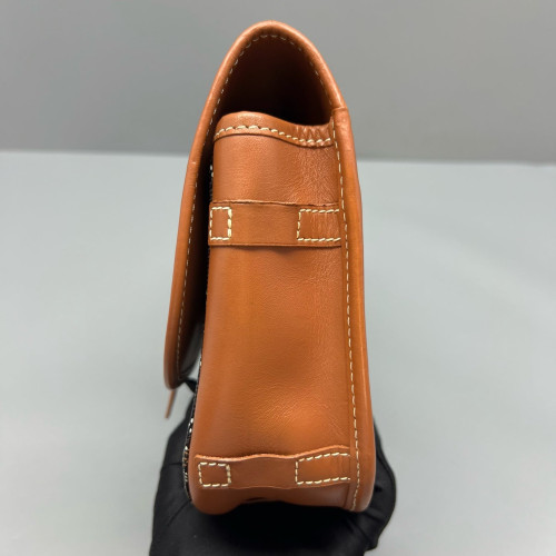 Goyard Belvedere II PM Messenger Bag Goyardine Calfskin Brown Black White