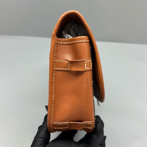 Goyard Belvedere II PM Messenger Bag Goyardine Calfskin Brown Black White