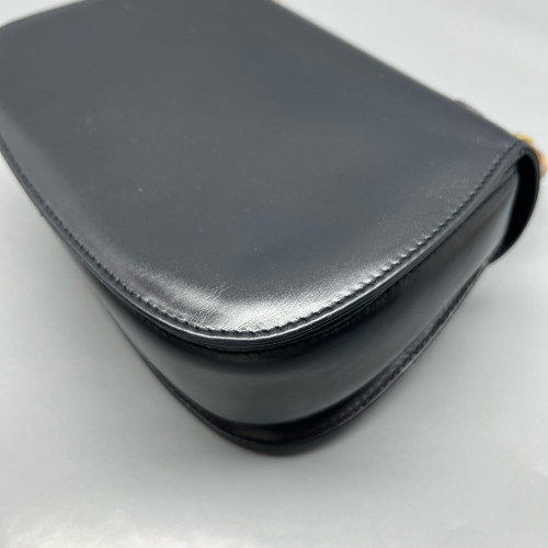 Gucci Bamboo Mini Lady Lock Bamboo Top Handle Bag Calfskin Blue Black Gucci Bamboo Mini Lady Lock Bamboo Top Handle Bag Calfskin Blue Black