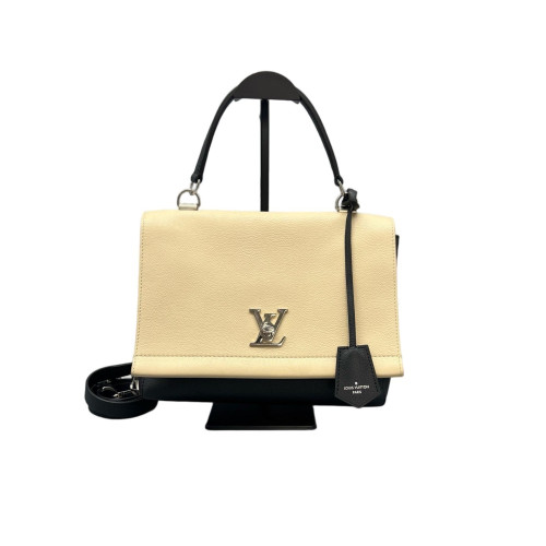 Louis Vuitton Lockme II Top Handle Calfskin White Black