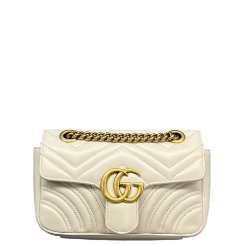 Gucci Mini GG Marmont Calfskin White Gucci Mini GG Marmont Calfskin White