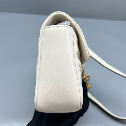 Gucci Mini GG Marmont Calfskin White Gucci Mini GG Marmont Calfskin White