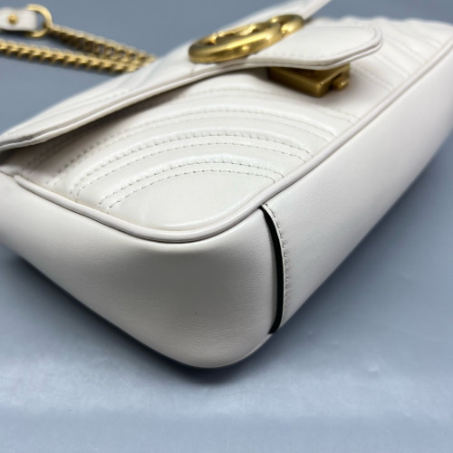 Gucci Mini GG Marmont Calfskin White Gucci Mini GG Marmont Calfskin White