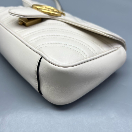 Gucci Mini GG Marmont Calfskin White Gucci Mini GG Marmont Calfskin White