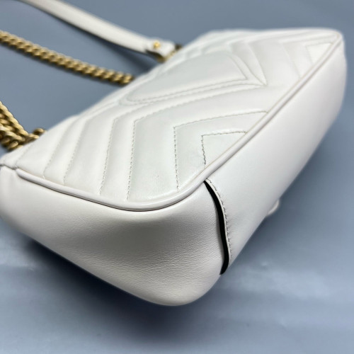 Gucci Mini GG Marmont Calfskin White Gucci Mini GG Marmont Calfskin White