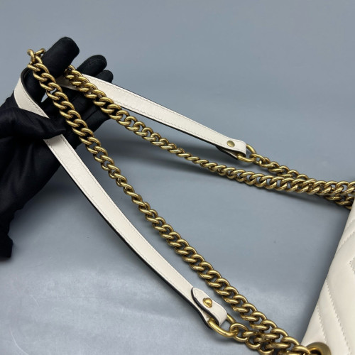 Gucci Mini GG Marmont Calfskin White Gucci Mini GG Marmont Calfskin White