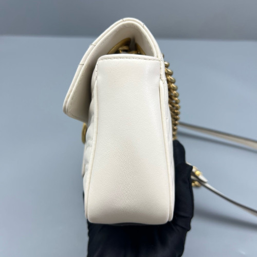 Gucci Mini GG Marmont Calfskin White Gucci Mini GG Marmont Calfskin White