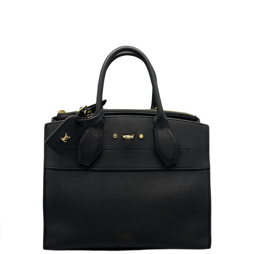 Louis Vuitton City Steamer MM Calfskin Black