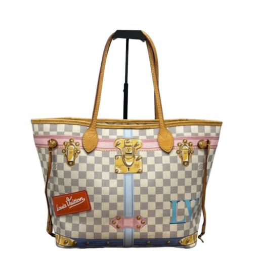 Louis Vuitton Neverfull MM Damier Azur White