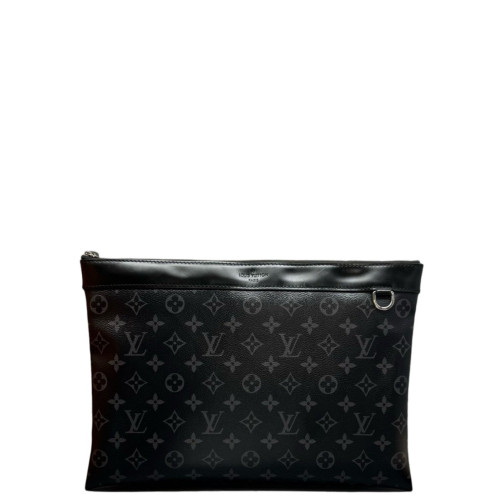 Louis Vuitton Clutch Monogram Eclipse Black
