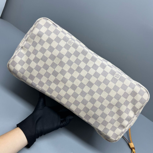 Louis Vuitton Neverfull GM Damier Azur White Grey