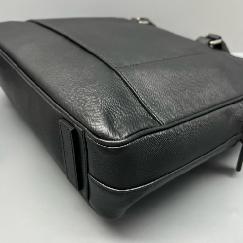 Prada Briefcase Saffiano Calfskin Black