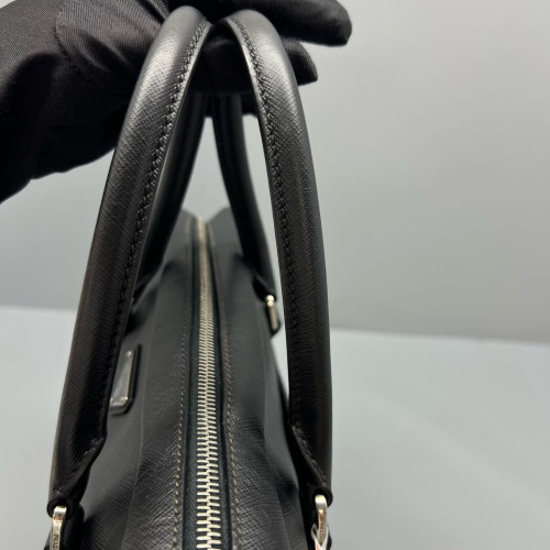 Prada Briefcase Saffiano Calfskin Black