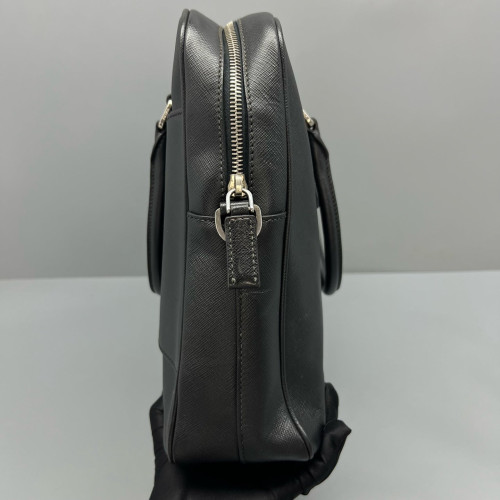 Prada Briefcase Saffiano Calfskin Black