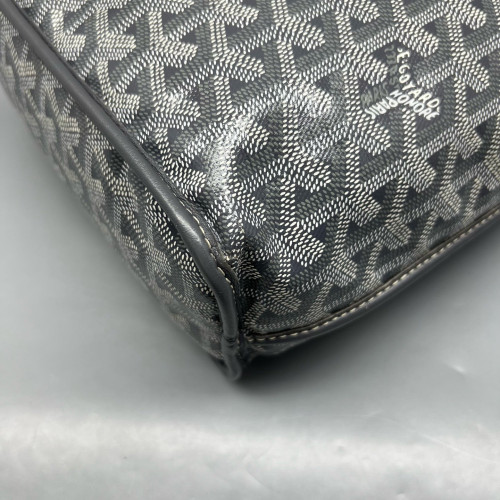 Goyard Anjou Mini Calfskin Goyardine Grey Dark Grey White Goyard Anjou Mini Calfskin Goyardine Grey Dark Grey White