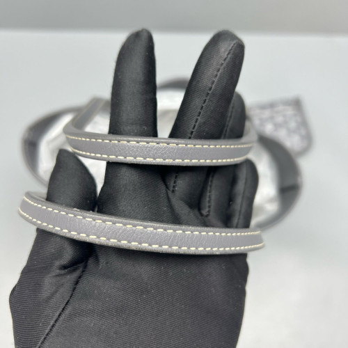Goyard Anjou Mini Calfskin Goyardine Grey Dark Grey White Goyard Anjou Mini Calfskin Goyardine Grey Dark Grey White