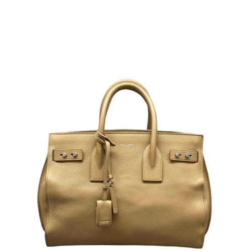Yves Saint Laurent Small Sac De Jour Grained Calfskin Natural Tan