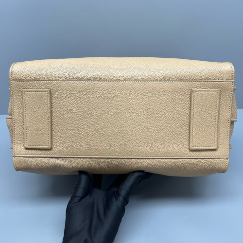 Yves Saint Laurent Small Sac De Jour Grained Calfskin Natural Tan