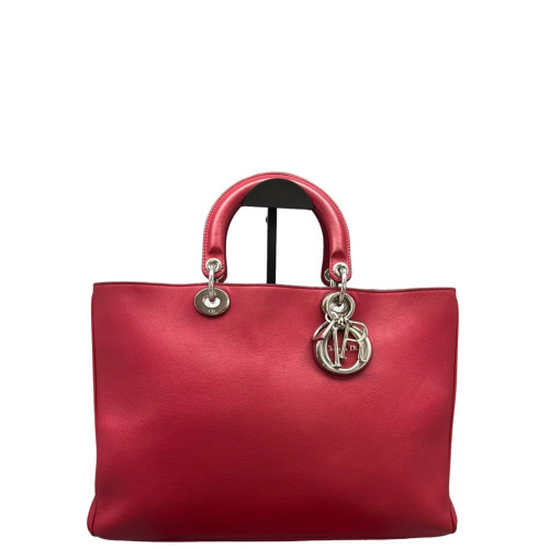 Dior Large Diorissimo Tote Calfskin Red Dior Large Diorissimo Tote Calfskin Red