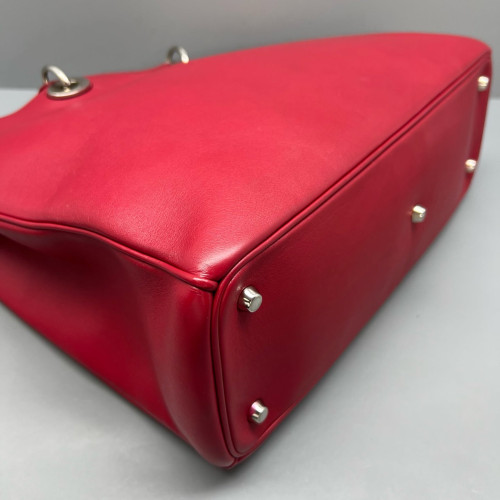 Dior Large Diorissimo Tote Calfskin Red Dior Large Diorissimo Tote Calfskin Red