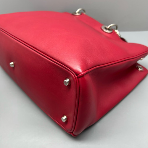 Dior Large Diorissimo Tote Calfskin Red Dior Large Diorissimo Tote Calfskin Red