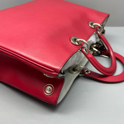 Dior Large Diorissimo Tote Calfskin Red Dior Large Diorissimo Tote Calfskin Red