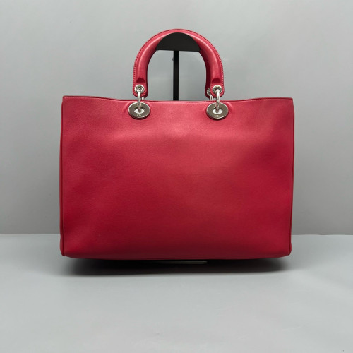 Dior Large Diorissimo Tote Calfskin Red Dior Large Diorissimo Tote Calfskin Red
