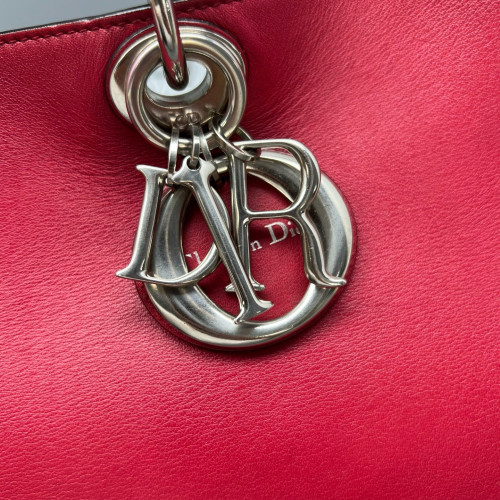 Dior Large Diorissimo Tote Calfskin Red Dior Large Diorissimo Tote Calfskin Red