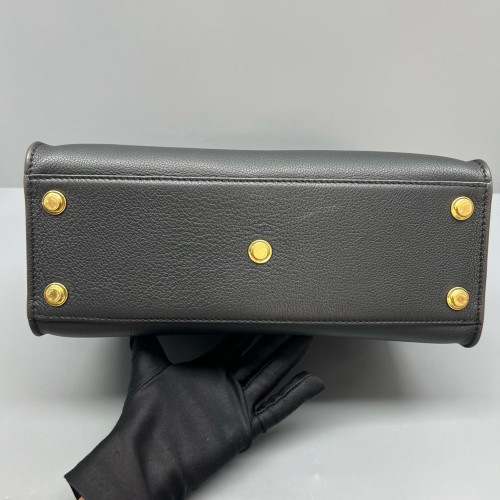 Louis Vuitton On My Side GM Monogram Calfskin Black Brown Louis Vuitton On My Side GM Monogram Calfskin Black Brown