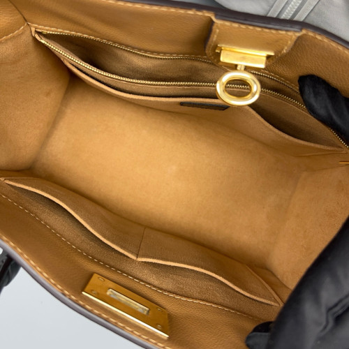 Louis Vuitton On My Side GM Monogram Calfskin Black Brown Louis Vuitton On My Side GM Monogram Calfskin Black Brown