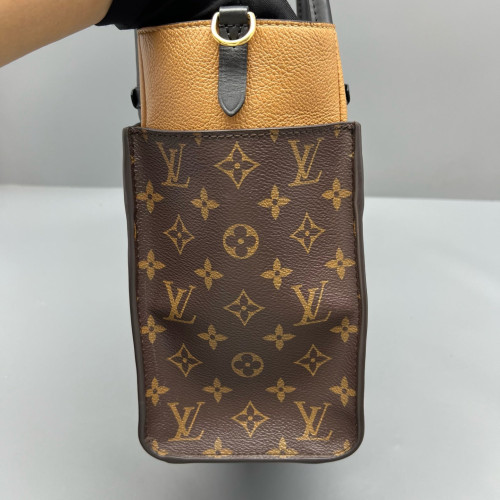 Louis Vuitton On My Side GM Monogram Calfskin Black Brown Louis Vuitton On My Side GM Monogram Calfskin Black Brown