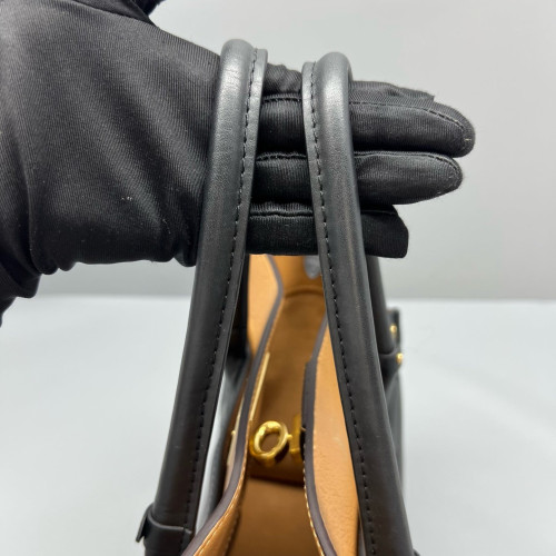 Louis Vuitton On My Side GM Monogram Calfskin Black Brown Louis Vuitton On My Side GM Monogram Calfskin Black Brown