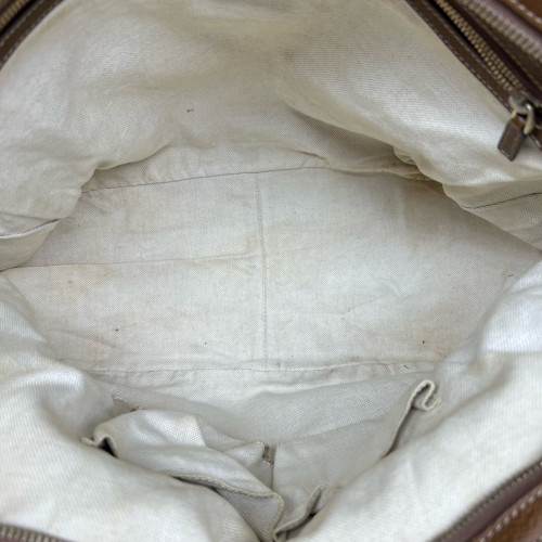 Gucci Tote Bag GG Supreme Monogram Beige Brown