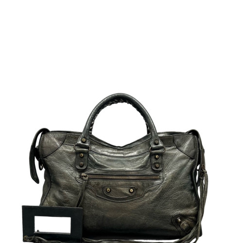 Balenciaga Medium City Arena Lambskin Green