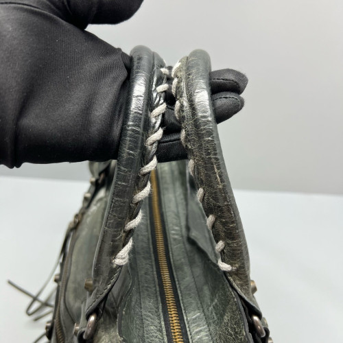 Balenciaga Medium City Arena Lambskin Green