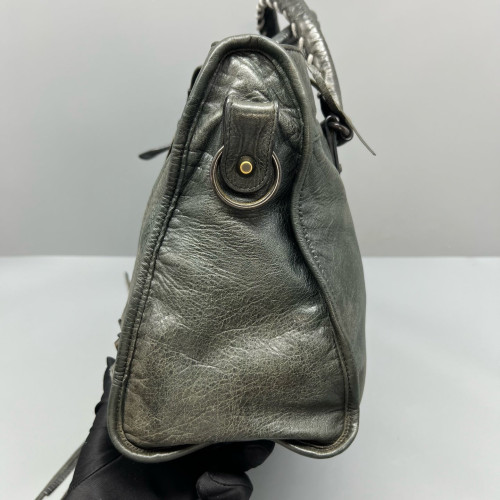 Balenciaga Medium City Arena Lambskin Green