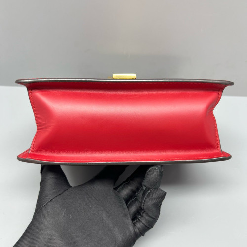 Gucci Mini Sylvie Top Handle Calfskin Red Gucci Mini Sylvie Top Handle Calfskin Red