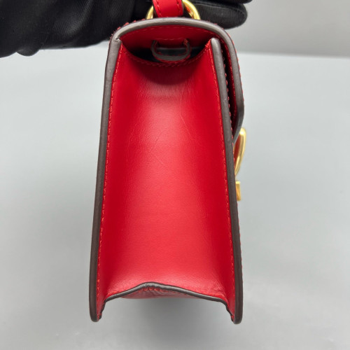 Gucci Mini Sylvie Top Handle Calfskin Red Gucci Mini Sylvie Top Handle Calfskin Red