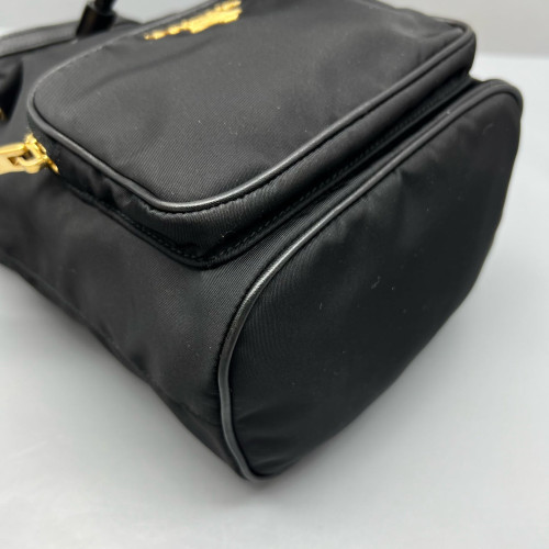 Prada Duet Bucket Bag Nylon Black