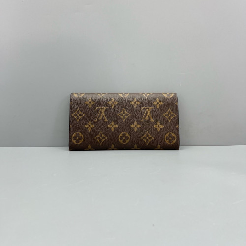 Louis Vuitton Emilie Wallet Monogram Tan Red