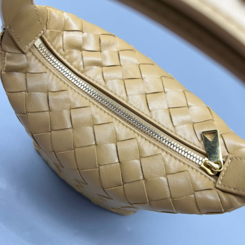 Bottega Veneta Hobo Lambskin Intrecciato Nappa Natural Tan