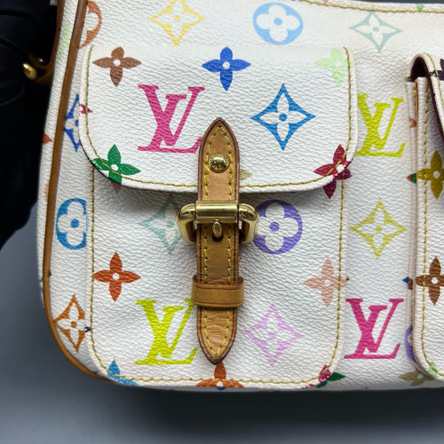 Louis Vuitton Shoulder Bag Monogram Multicolor White
