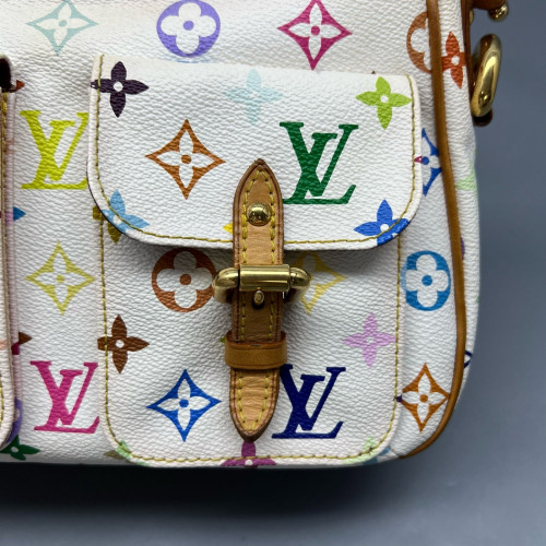 Louis Vuitton Shoulder Bag Monogram Multicolor White
