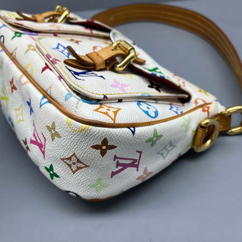 Louis Vuitton Shoulder Bag Monogram Multicolor White
