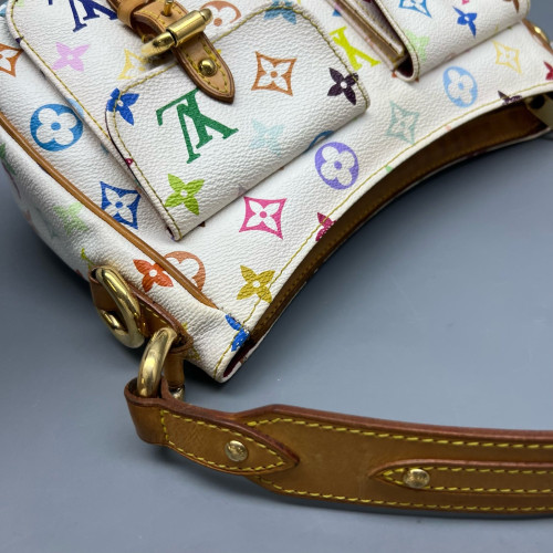 Louis Vuitton Shoulder Bag Monogram Multicolor White