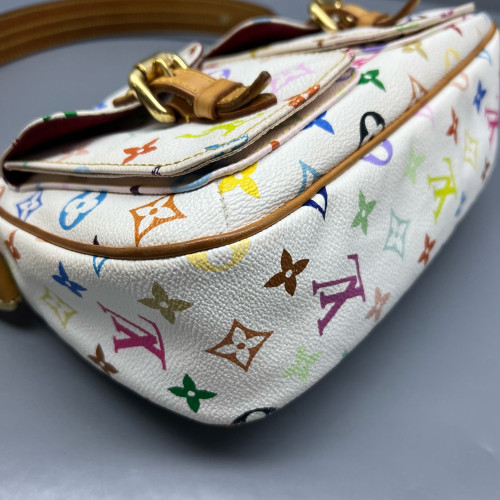Louis Vuitton Shoulder Bag Monogram Multicolor White