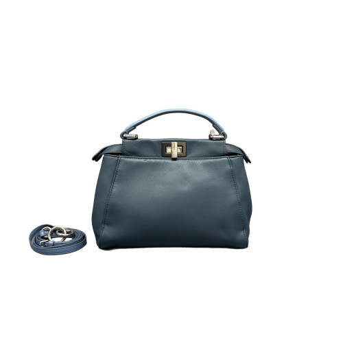 Fendi Peekaboo Mini Calfskin Blue